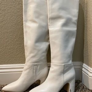 Knee high leather boots